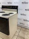 Hotpoint Used Electric Stove 220volts (40/50 AMP) 30inches {no cord} (Bisque/Black) 