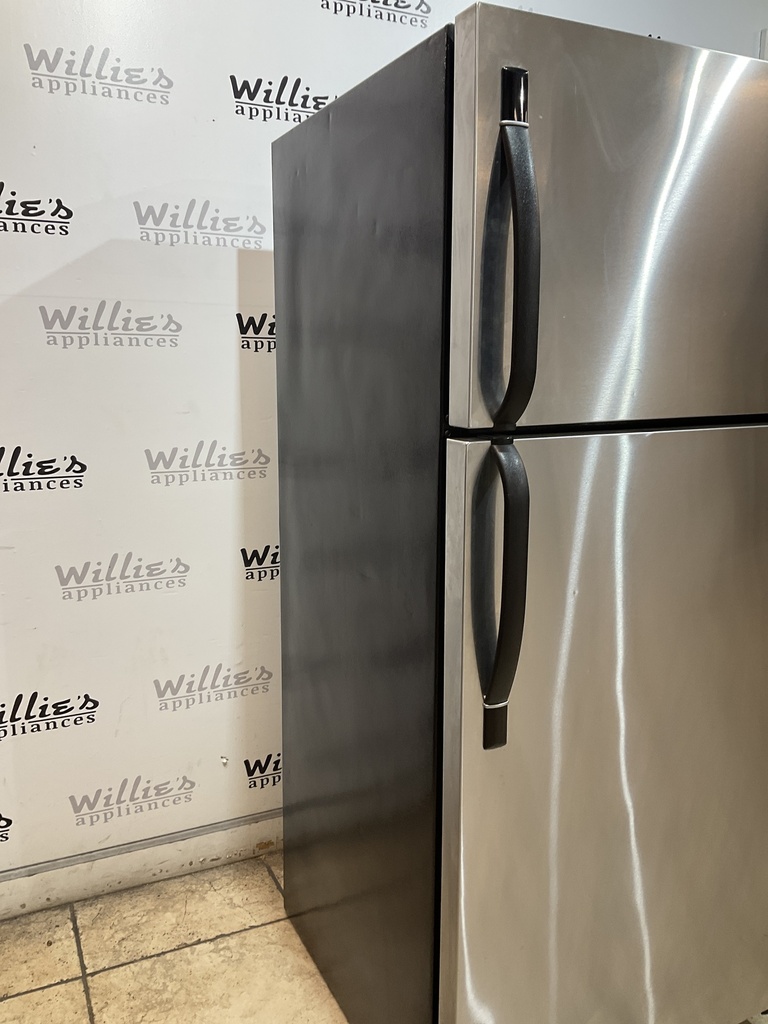 Frigidaire Used Refrigerator Top and Bottom 28 1/2” x 64 1/2” (Stainless Steel) 