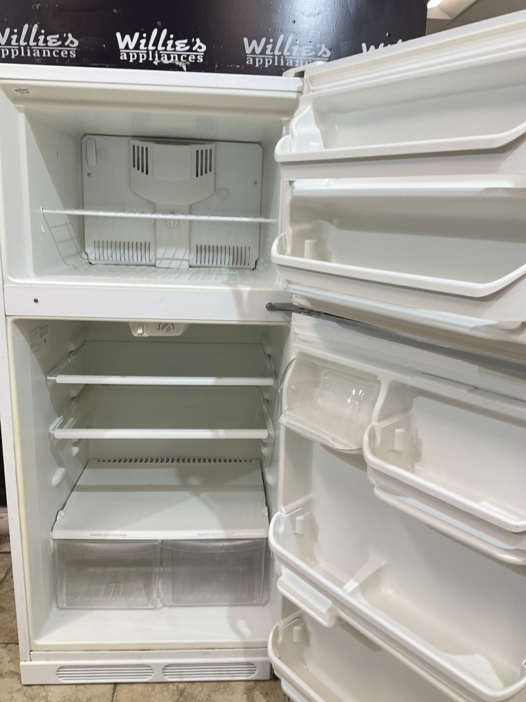 Frigidaire Used Refrigerator Top and Bottom 28 1/2” x 60” (White)