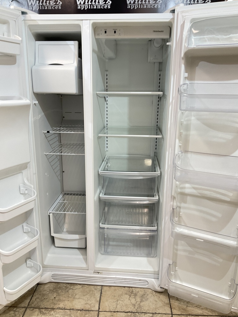 Frigidaire Used Refrigerator Side by Side 36 1/2” x 69” (White)