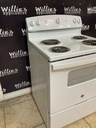 Ge Used Electric Stove 220volts (40/50 AMP) 30inches {no cord} (White) 