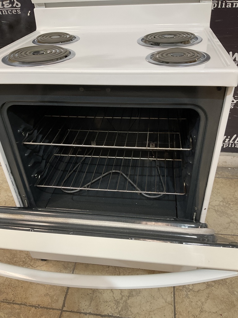 Frigidaire Used Electric Stove 220volts (40/50 AMP) 30inches {3 prong} (White) 