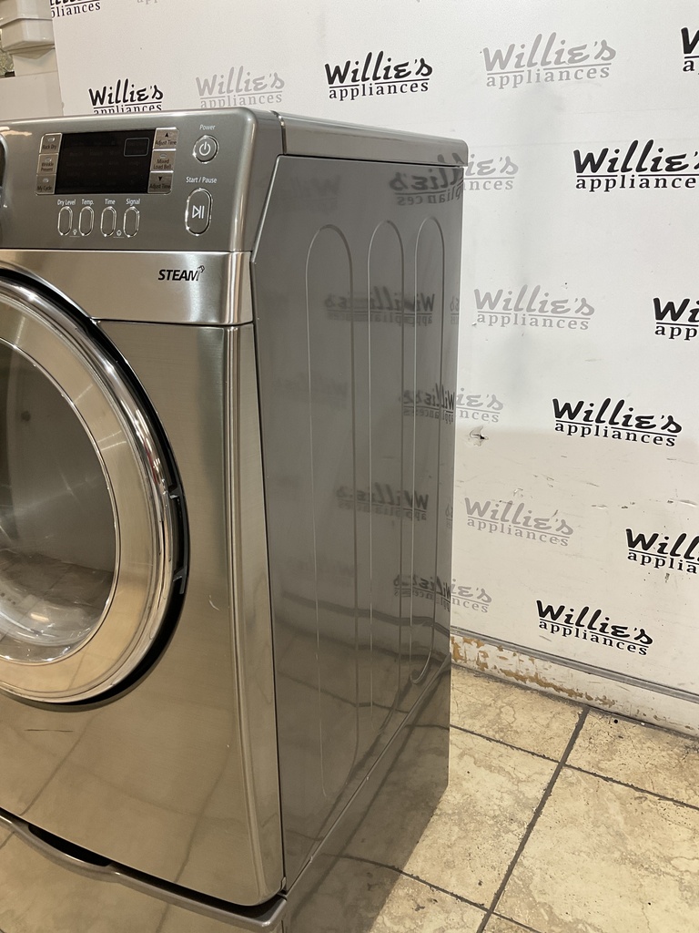 Samsung Used Electric Dryer 220volts (30 AMP) 27inches {4 prong} (Grey)