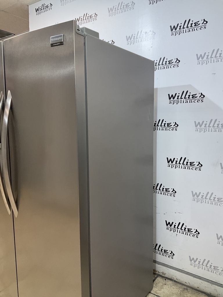 Frigidaire Used Refrigerator Side by Side 36x69 1/2” (Stainless Steel) 
