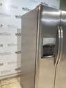 Frigidaire Used Refrigerator Side by Side 36 1/2” x 69” (Stainless Steel) 