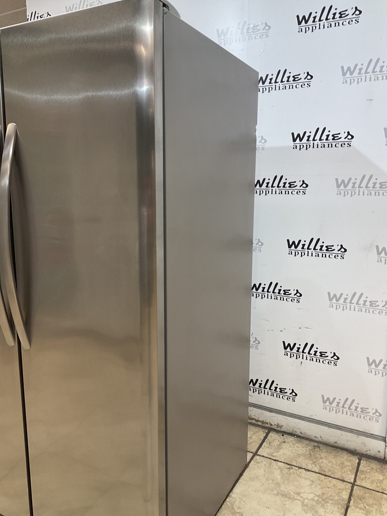 Frigidaire Used Refrigerator Side by Side 36 1/2” x 69” (Stainless Steel) 