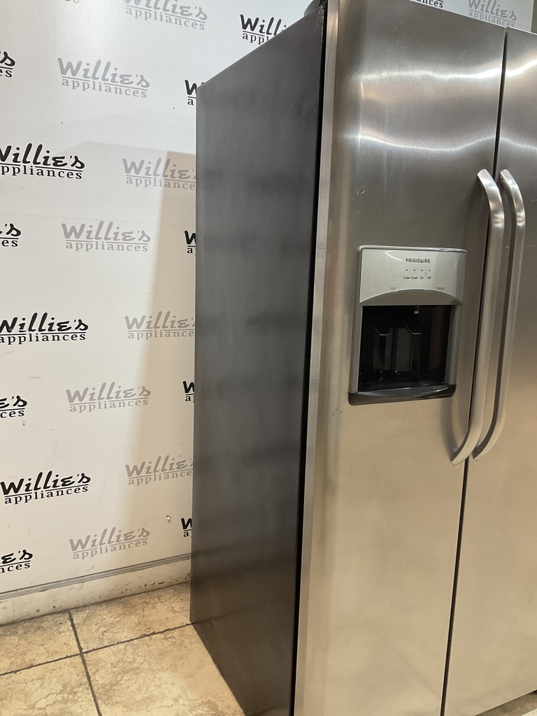 Frigidaire Used Refrigerator Side by Side 36 1/2” x 69” (Stainless Steel)