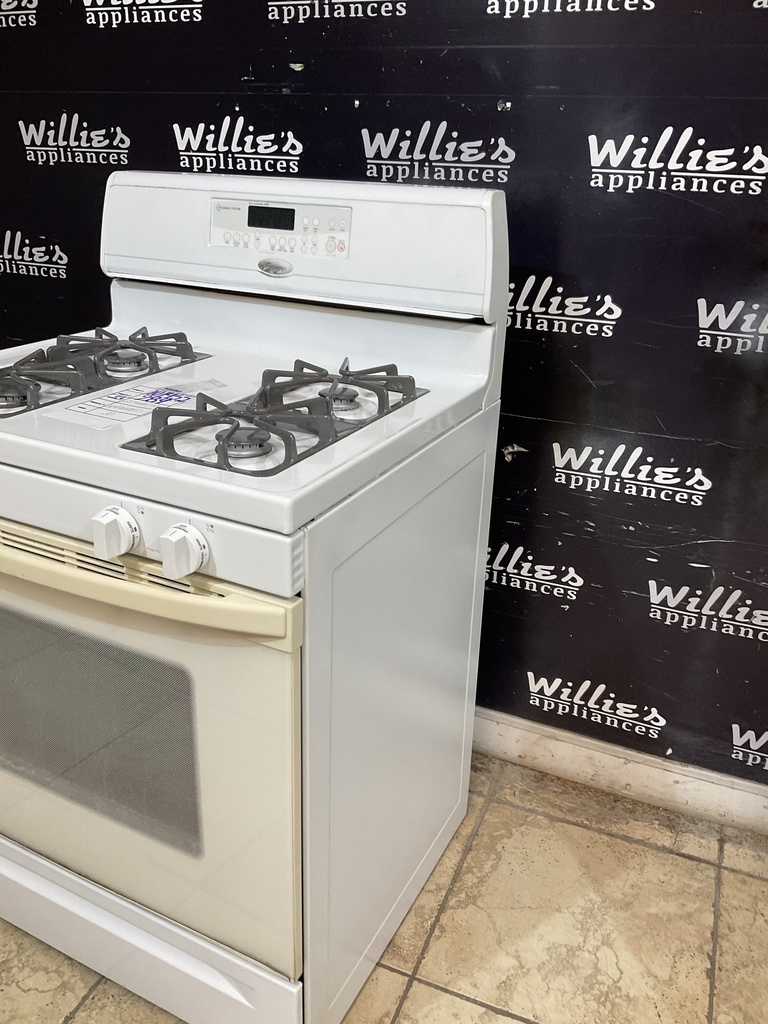 Whirlpool Used Natural Gas Stove 30inches (White) 