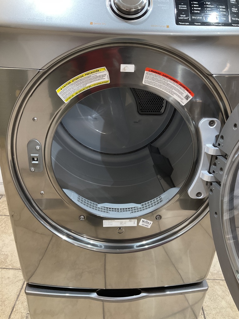 Samsung Used Electric Dryer 220volts (30 AMP) 27inches {4 prong} (Grey) 