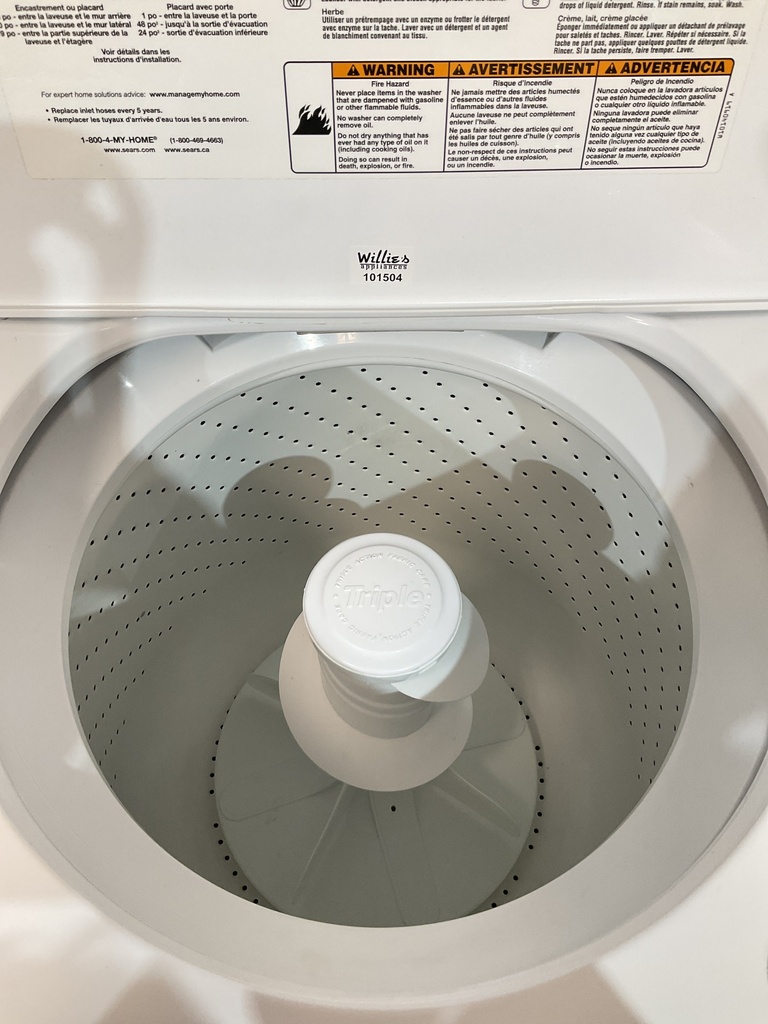 Kenmore Used Washer Top-load 27inches (White) 