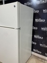 Ge Used Refrigerator Top and Bottom 28x61 (Bisque) 