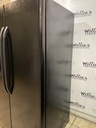 Ge Used Refrigerator Side by Side 36x70 (Black) 