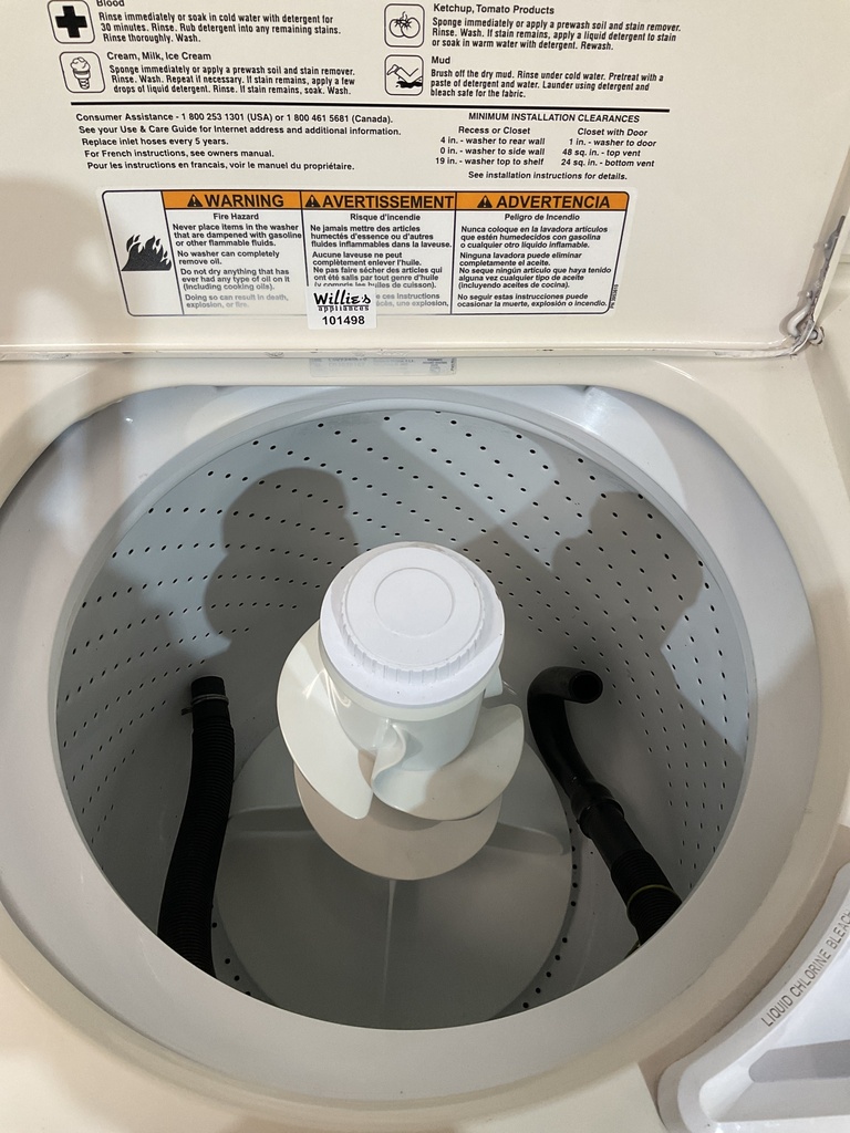 Whirlpool Used Washer Top-load 27inches (Bisque) 
