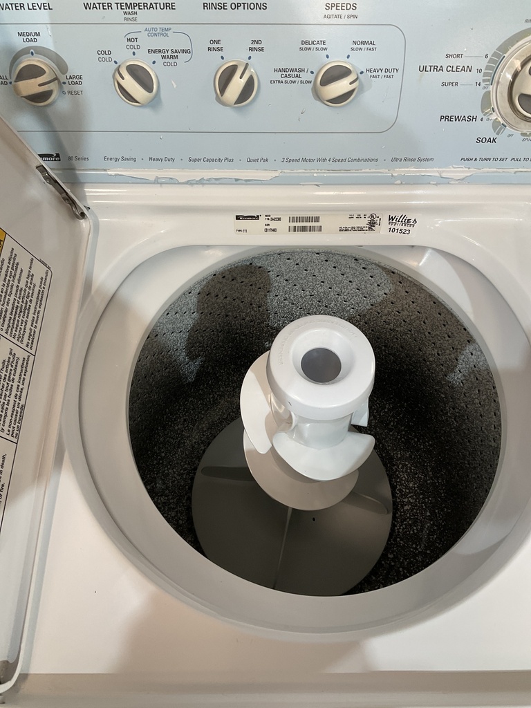 Kenmore Used Washer Top-load 27inches (White) 