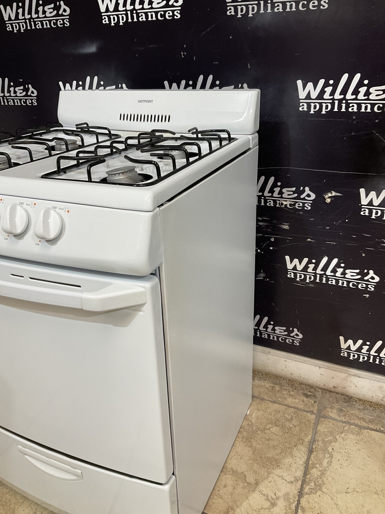 Hotpoint Used Natural Gas Stove 24inches  (White)