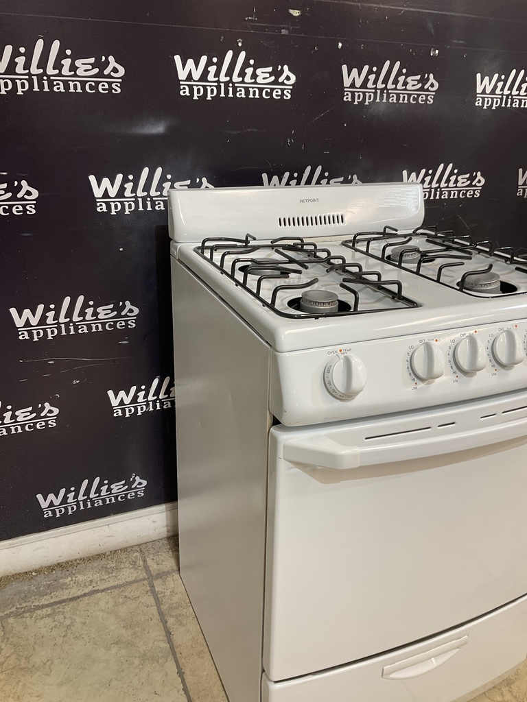 Hotpoint Used Natural Gas Stove 24inches  (White)