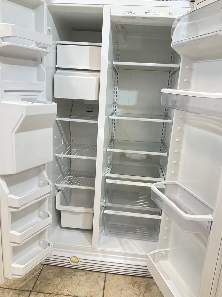 Whirlpool Used Refrigerator Side by Side 36x69 1/2” (White) 
