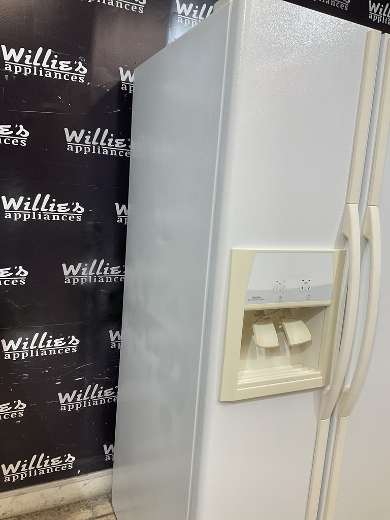 Whirlpool Used Refrigerator Side by Side 36x69 1/2” (White) 