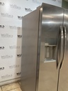 Frigidaire Used Refrigerator Side by Side 36x69 1/2” (Stainless Steel) 