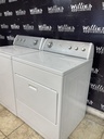 Whirlpool Used Natural Gas Set Washer/Dryer 27/29inches (White) 