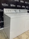 Whirlpool Used Natural Gas Set Washer/Dryer 27/29inches (White) 