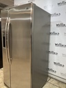 Ge Used Refrigerator Side by Side 33 1/2” x 69 1/2” (Stainless Steel) 