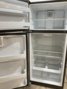 Ge Used Refrigerator Top and Bottom 28x64 (Stainless Steel) 