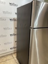 Ge Used Refrigerator Top and Bottom 28x64 (Stainless Steel) 