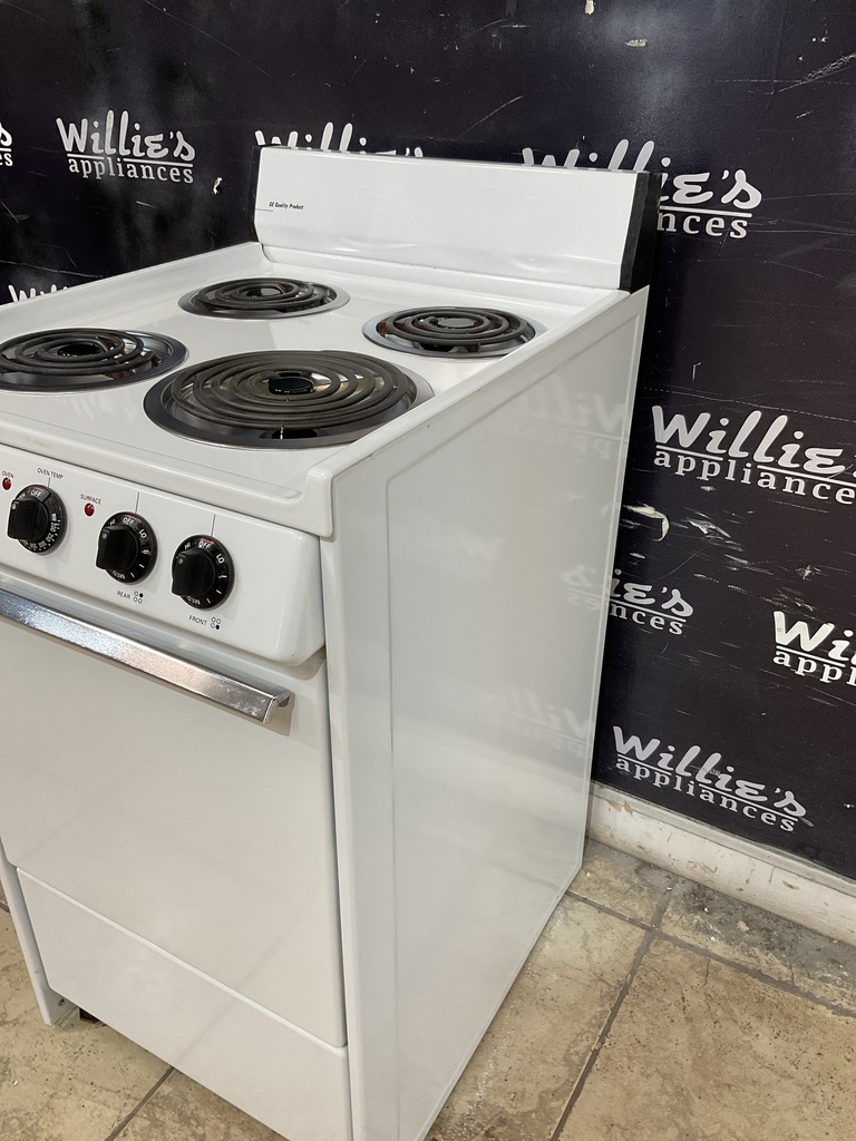 Ge Used Electric Stove 220 volts (40/50 AMP) 20inches {no cord} (White)