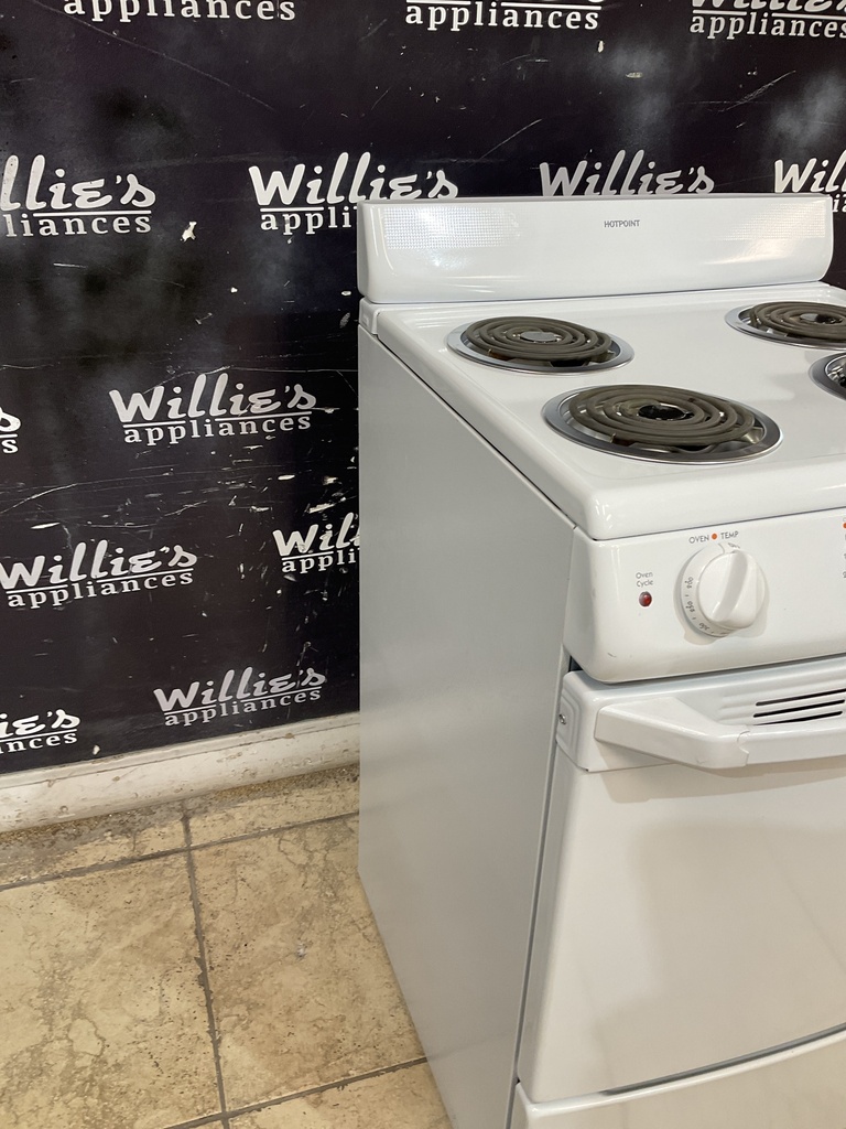 Hotpoint Used Electric Stove 220 volts (40/50 AMP) 24inches {no cord} (White) 