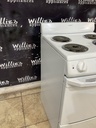 Hotpoint Used Electric Stove 220 volts (40/50 AMP) 24inches {no cord} (White) 