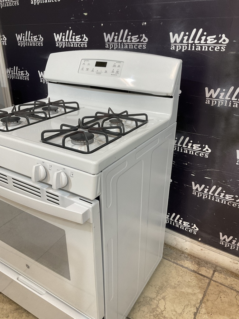 Ge Used Natural Gas Stove 30inches (White) 