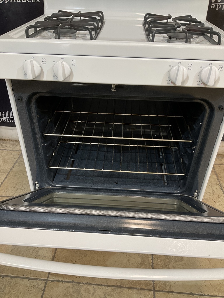 Ge Used Natural Gas Stove 30inches (White) 