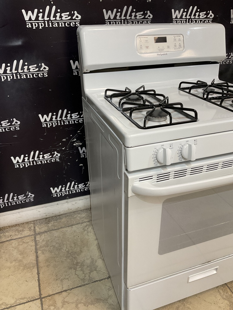 Hotpoint Used Natural Gas Stove 30inches (White) 