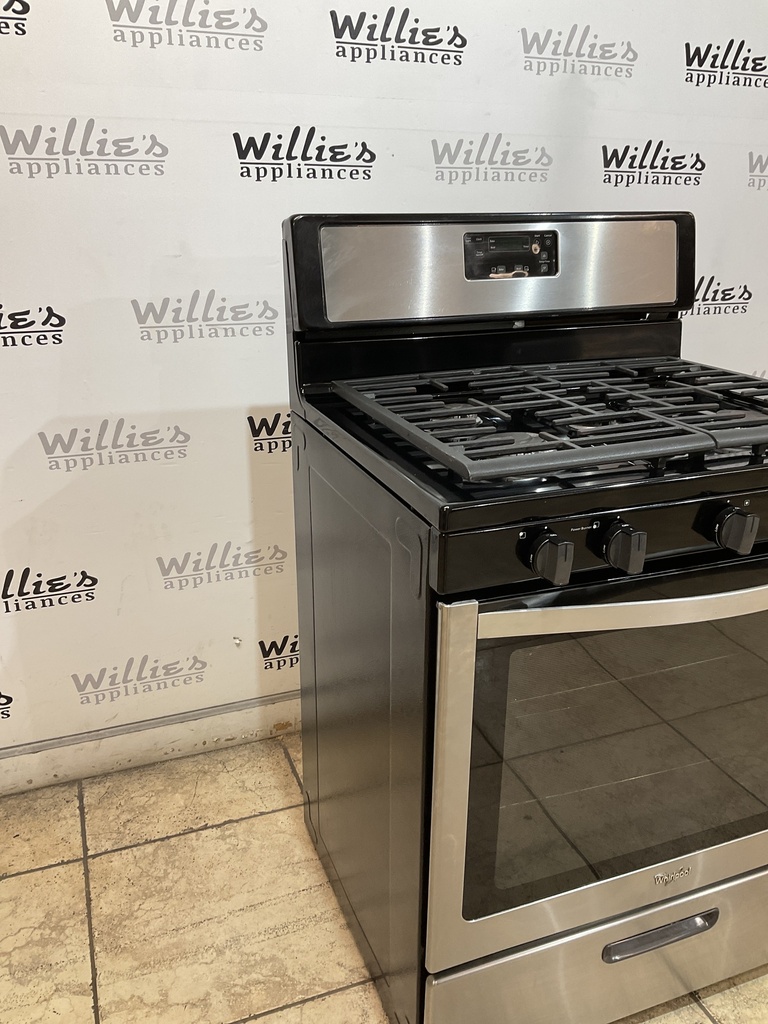 Whirlpool Used Natural Gas Stove 30inches (Stainless Steel) 
