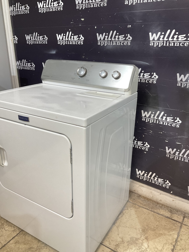 Maytag Used Electric Dryer 220volts (30 AMP) 29inches {3 prong} (White) 