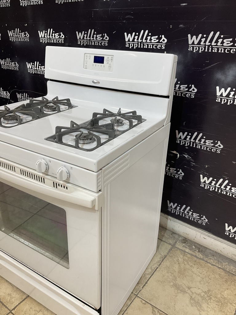 Whirlpool Used Natural Gas Stove 30inches (White) 