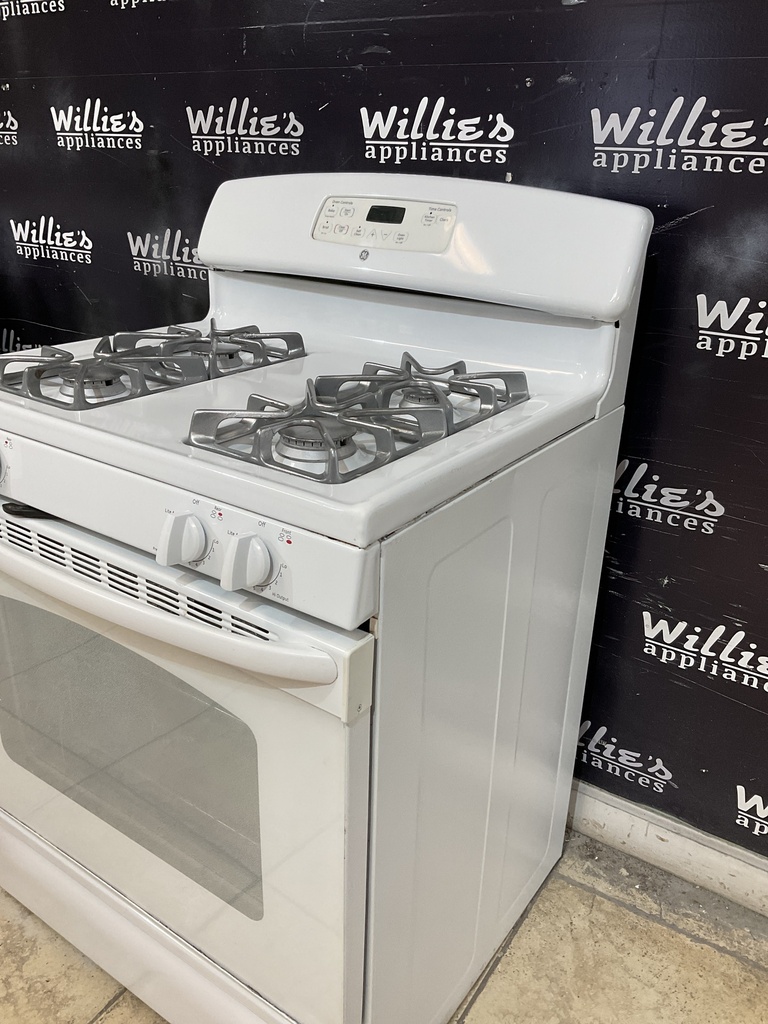 Ge Used Natural Gas Stove 30inches (White) 