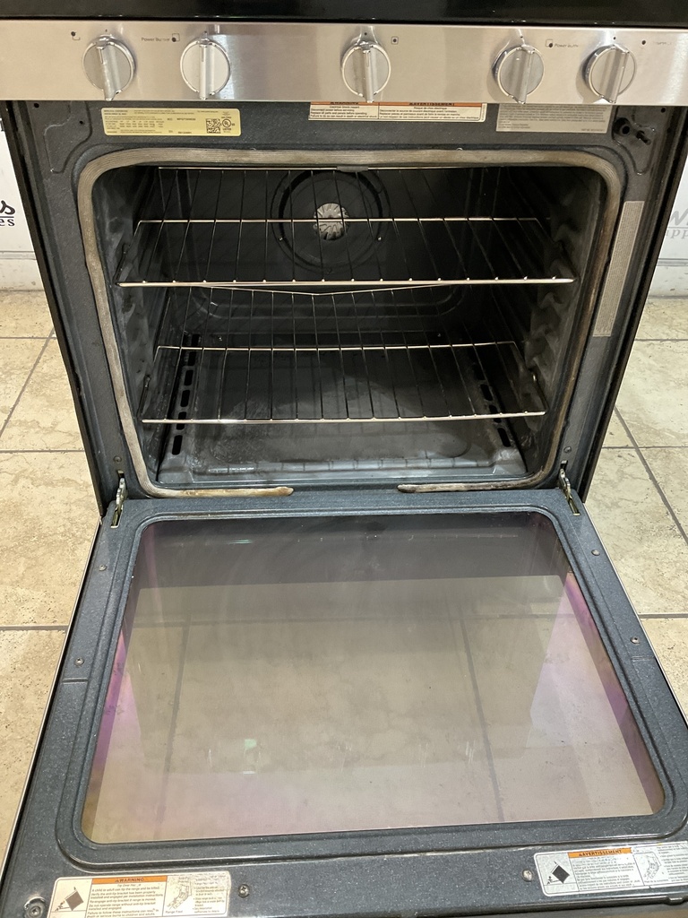 Whirlpool Used Natural Gas Stove 30inches (Stainless Steel) 