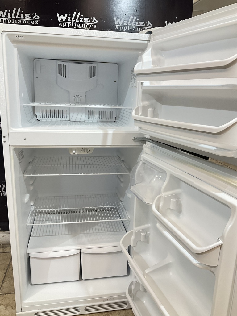 Frigidaire Used Refrigerator Top and Bottom 28 1/2” x 60” (White)