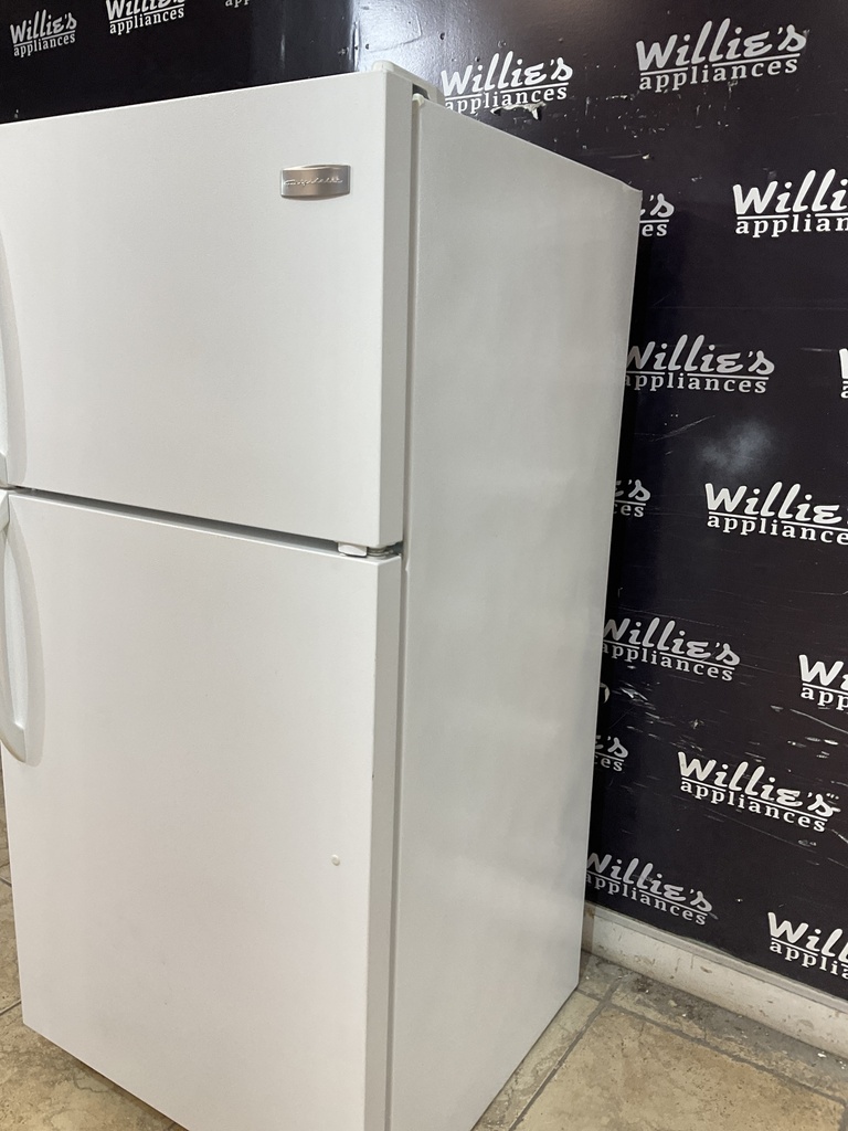 Frigidaire Used Refrigerator Top and Bottom 28 1/2” x 60” (White)