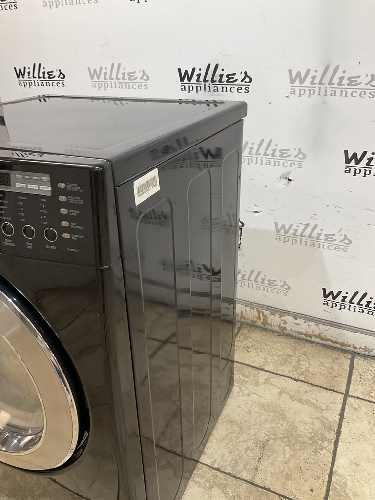 Lg Used Electric Dryer 220volts (30 AMP) 27inches {no cord} (Black) 