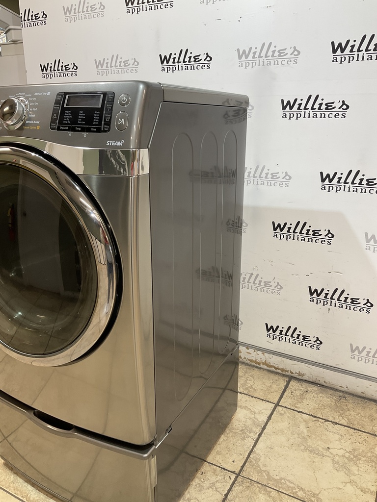 Samsung Used Electric Dryer 220volts (30 AMP) 27inches {3 prong} (Grey) 