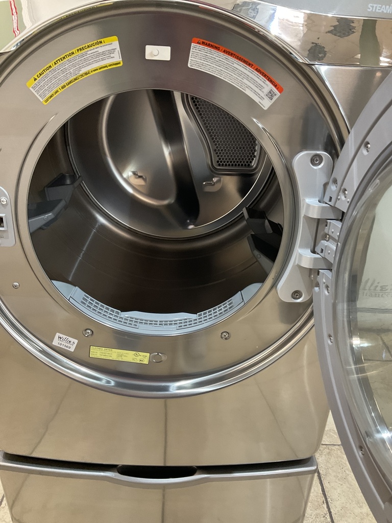 Samsung Used Electric Dryer 220volts (30 AMP) 27inches {3 prong} (Grey) 