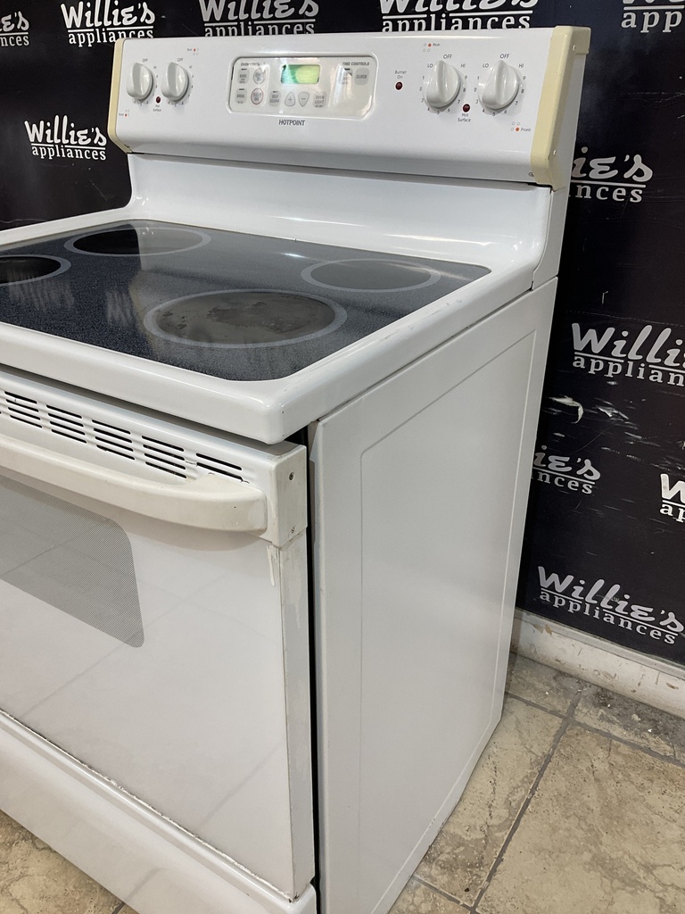 Hotpoint Used Electric Stove 220volts (40/50 AMP) 30inches {3 prong} (White) 
