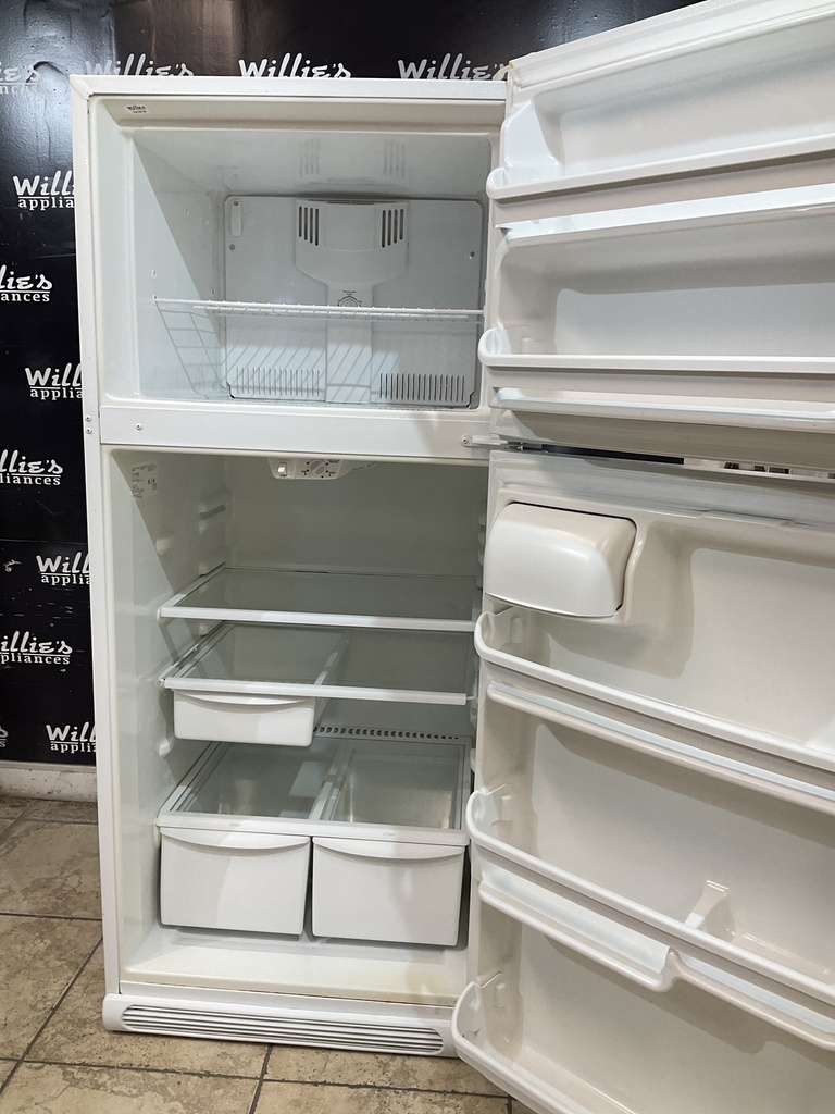 Frigidaire Used Refrigerator Top and Bottom 30x69 (White) 