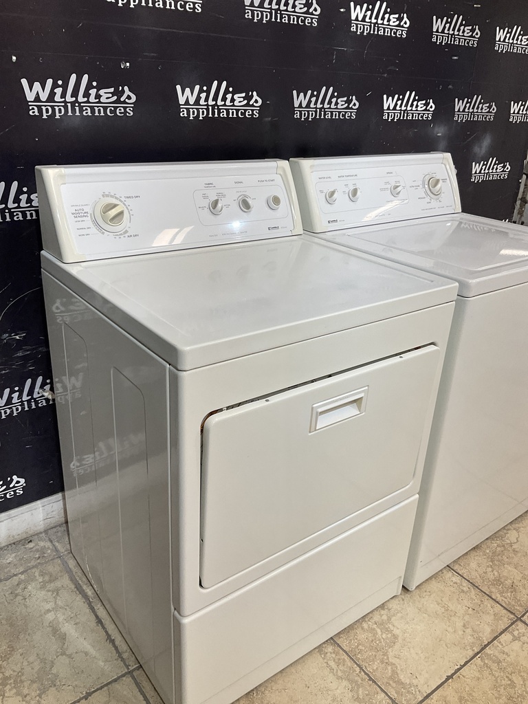 Kenmore Used Electric Set Washer/Dryer 220volts (30 AMP) 27inches {3 prong} (White) 