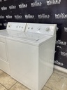 Kenmore Used Electric Set Washer/Dryer 220volts (30 AMP) 27inches {3 prong} (White) 