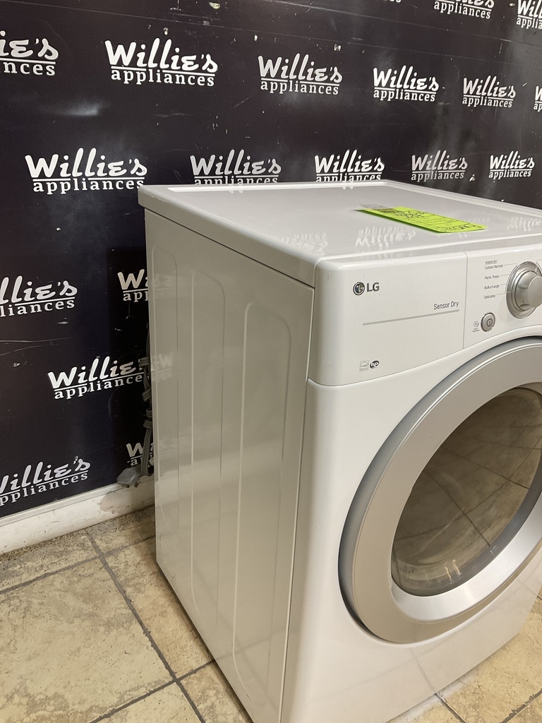Lg Used Electric Dryer 220volts (30 AMP) 27inches {3 prong} (White) 