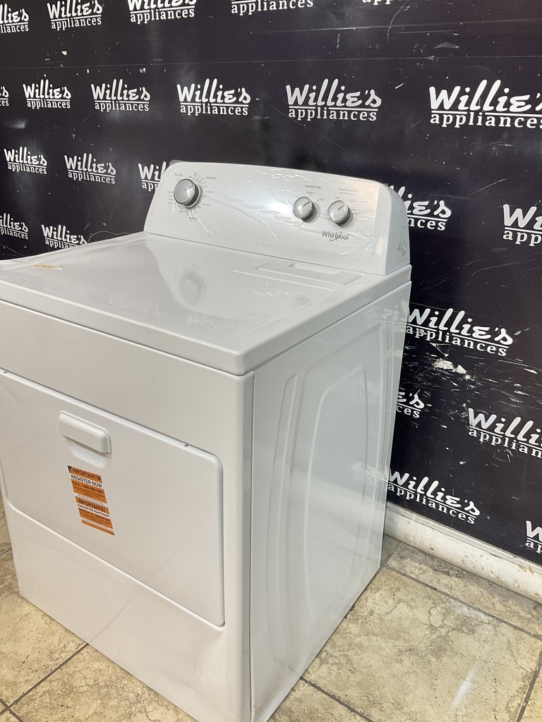 Whirlpool Used Electric New Open Box Electric Dryer 220volts (30 AMP) 29inches {no cord} (White) 